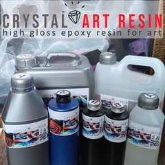 Смола Crystal Art Resin №1 уп. 1,5 кг,  для картин, пiдставок та покриття поверхнi, епоксидна смола