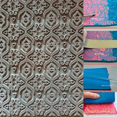 Текстурный коврик "Венеция" силиконовый штамп для полимерной глины, полимерных масс с глубокой текстурой