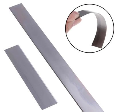 Нож лезвие для полимерной глины 2 шт (большой и малый), гибкий, в пластиковом тубусе для хранения