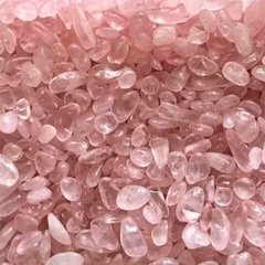 Розовый кварц, нежный полупрозрачный цвет, фракция размер 3-7 мм, 30 г камень натуральный