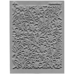 Текстурний килимок "GARDEN GLORY" Квітучий сад, силіконовий штамп для полімерної глини, полімерних мас з глибокою текстурою