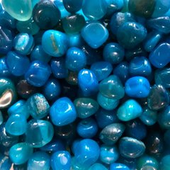 Агат голубой, округленный, фракция размер 10-22 мм, 30 г камень натуральный