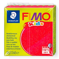 Fimo Kids №212 "Блестящий красный", уп. 42 г