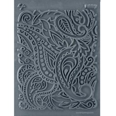 Текстурний килимок "Paisley" Пейсли, силіконовий штамп для полімерної глини, полімерних мас з глибокою текстурою