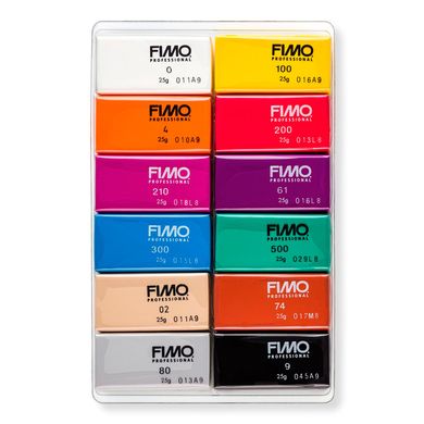 FIMO professional базовый комплект из 12-ти блоков по 25 г