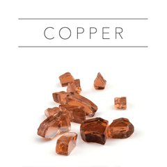 Крихта скла з металізованим дзеркальним напиленням, фракція 5-20 мм. Колір Copper. Уп.100 г