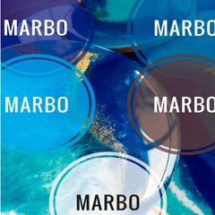 Набор пробников пигментов "Морской" для смол Марбо Marbo (Италия), 5 штх 5 мл 
