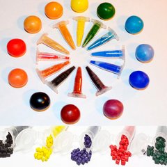 Набір барвників для Поліморфа - 5 штук, кольори (червоний, синій, зелений, жовтий, чорний.)